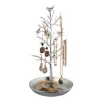 Relaxdays porte - bijoux en forme d?arbre pour colliers boucles d?oreilles bracelets hxlxp30 x 16 x ...