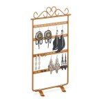 Relaxdays porte - boucles d?oreilles prsentoir  bijoux 44emplacements en fer hlp: 305 x 165 x 65cm ...