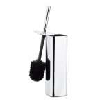 Relaxdays porte brosse wc support brosse toilettes mural argent� r�fl�chissant hxlxp: 385 x 8 x 8 cm ...