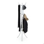 Relaxdays porte - manteaux en m�tal sur pied support pour manteaux vestes entr�e couloir 175 cm blanc ...