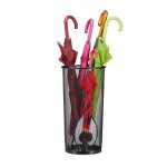Relaxdays porte - parapluies en mtal support pour btons et cannes tress mtallique diamtre 26 cm ...