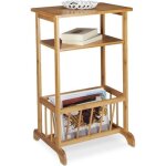 Relaxdays porte - revues en bambou table dappoint table console porte - magazine bois 2 surfaces hxlxp: ...