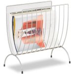 Relaxdays porte - revues en maille mtal porte - journaux trieur en maille tresse hxlxp: 35 x 34 x 18 ...