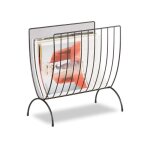 Relaxdays porte - revues en maille mtal porte - journaux trieur en maille tresse hxlxp: 35 x 34 x 18 ...