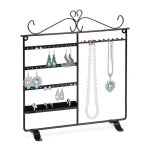 Relaxdays pr�sentoir � bijoux rangement pour colliers boucles d?oreilles et bagues hxlxp 34 x 315 x 9 ...