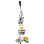 Presse - fruits manuel - relaxdays - acier inoxydable - qualit gastronomie - 1 pice - argent