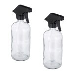 Relaxdays pulv�risateur en verre lot de 2 500 ml rechargeable vaporisateur vide brumisateur spray transparent ...