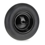 Relaxdays roue de brouette 3. 50 - 8 avec axe fixe pneu caoutchouc (pu) jante en acier charge maximale ...