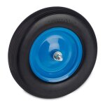 Relaxdays roue de brouette 4. 80 4. 00 - 8 pneu en caoutchouc plein avec jante acier charge 120 kg noir ...
