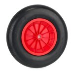 Relaxdays roue de brouette 4. 80 / 4. 00 - 8 pneu en caoutchouc jante plastique charge max. 100 kg increvable ...