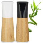 Relaxdays salière poivrier lot de 2 manuel moulin à sel poivre Épices bois meule en céramique réglable ... Relaxdays salière poivrier lot de 2 manuel moulin à sel poivre Épices bois meule en céramique réglable ...