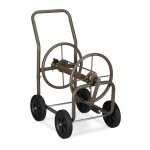 Relaxdays chariot pour tuyau xl tambour mobile mtallique pour tuyau de 60 m enroulement  90  avec ...