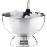 Relaxdays seau à champagne seau à glace en inox bouteille de vin glaçons grand pot d 365 cm argenté Relaxdays seau à champagne seau à glace en inox bouteille de vin glaçons grand pot d 365 cm argenté