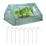 Relaxdays serre de jardin serre de balcon bche housse tente semis plantes tomates 110x180x150cm