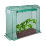 Relaxdays serre de jardin tomates 170x80x200 serre tomates b�che uv housse vert porte enroulable vert ...