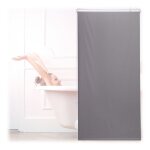 Relaxdays store de baignoire 80x240 cm rideau de douche hydrofuge plafond & fentre pare - bain salle ...