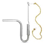 Support avec laisse pour chien - relaxdays - argent� - fixation au v�lo - taille moyenne - ressort amortisseur ...