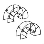 Relaxdays support mural pour le tuyau d?arrosage de 5 / 8 pouces et 45m lot de 2 acier 19 x 305 x 135 ...