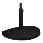 Relaxdays support � parasol demi - rond pour des barres de 34 - 50 mm r�sistant aux intemp�ries design ...