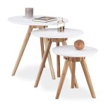 Relaxdays table dappoint bois de noyer lot de 3 table basse 50 40 et 32 cm bout de canapé console plateau ... Relaxdays table dappoint bois de noyer lot de 3 table basse 50 40 et 32 cm bout de canapé console plateau ...