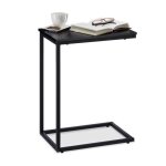 Relaxdays table d?appoint structure métal robuste panneau mélamine table de salon déco en u bout de canapé ... Relaxdays table d?appoint structure métal robuste panneau mélamine table de salon déco en u bout de canapé ...
