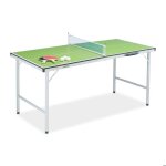 Relaxdays table de ping - pong pliante avec filet 2 raquettes et 3 balles hxlxp : 70 x 70 x 150 cm vert ... Relaxdays table de ping - pong pliante avec filet 2 raquettes et 3 balles hxlxp : 70 x 70 x 150 cm vert ...