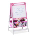 Relaxdays tableau dessin enfant 2 en 1 tableau  rouleau de papier&panier hlp 94x52x465 cm tableau noir ...