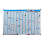 Relaxdays tableau organiseur mensuel effaable magntique panneau d?organisation plaque aimant 60 x ...
