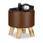 Relaxdays tabouret similicuir 4 pieds bois pouf déco décoration rembourré rond assise hxd 30 x 30 cm ... Relaxdays tabouret similicuir 4 pieds bois pouf déco décoration rembourré rond assise hxd 30 x 30 cm ...