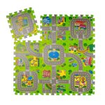 Relaxdays tapis circuit 9 pices de puzzle pour enfants & bbs sans polluants mousse eva 90 x 90 cm ...