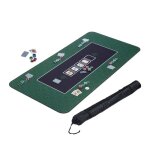Relaxdays tapis de poker en polyester caoutchouc rsistant et antidrapant 180 x 90 cm texas holdem couleur ...