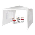 Relaxdays tonnelle pavillon chapiteau pergola festival 3x3 m 2 côtés fenêtres métal pe tente de jardin ... Relaxdays tonnelle pavillon chapiteau pergola festival 3x3 m 2 côtés fenêtres métal pe tente de jardin ...