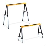 Relaxdays tr�teaux lot de 2 hxlxp: 915x106x50 cm hauteur r�glable supports pour le bricolage poign�es ...