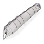 Relaxdays tunnel de for�age 5 m�tres filet pe avec arcs tunnel pour l�gumes fraises jardin pliable noir ...