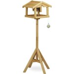 Relaxdays mangeoire d?extrieur pour oiseaux bois non trait  pieds h x l x p: env. 117 x 50 x 50cm ...
