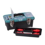 Relaxdays bo�te � outils vide avec poign�e plastique � fermer caisses � ustensiles hlp: 13 x 33 x 18 ...