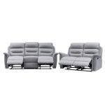 Relaxxo - ensemble canap�s relax manuels 3 + 2 places en tissu