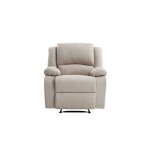 Relaxxo - fauteuil relaxation manuel leo en tissu - beige