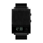 Montre - nixon - dork too all black - etanche 10 atm - bracelet en acier