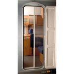 Moustiquaire de porte en pliss� remicare ii : l 650 x l 1800 cadre 58 caravane