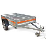 Remorque basculante - tema - eco2012 - 205 x 125 cm - ptac 500 kg - acier galvanis
