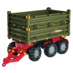 Remorque multitrailer 3 essieux - rolly toys - srie rollytrailer - vert - pour enfant de 3 ans et plus ...