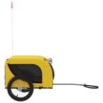 Remorque de v�lo pour chien - yesm - jaune et noir - capacit� de charge maximale 45 kg
