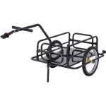 Homcom - remorque v�lo - acier - 155x71. 5x77cm - noir