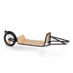 Remorque vélo - klarfit companion chaser - charge jusquà 30 kg - pour vélos de 20 à 28 - beige Remorque vélo - klarfit companion chaser - charge jusquà 30 kg - pour vélos de 20 à 28 - beige