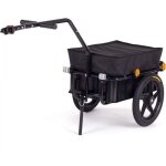 Remorque de vélo samax - chariot de transport haute traction 60 kg 70l noir Remorque de vélo samax - chariot de transport haute traction 60 kg 70l noir