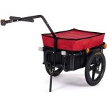 Remorque de v�lo samax - chariot de transport haute traction 60 kg 70l rouge