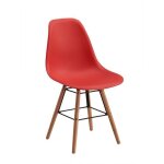 Rena chaise design de salle � manger rouge
