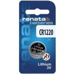 Renata cr1220 lot de 2 piles 3v au lithium