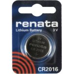 Renata cr2016 lot de 2 piles au lithium 3v